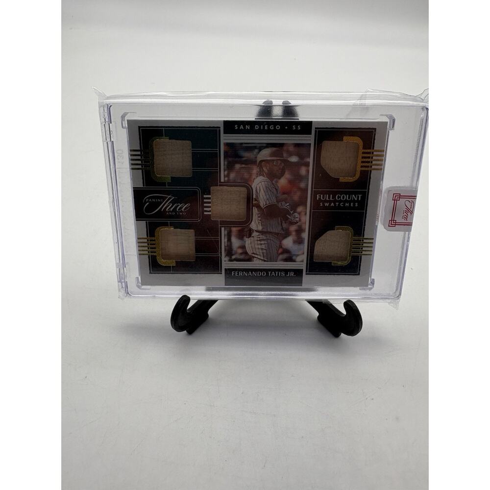 2022 Panini Three & Two Full Count Swatches Gold 44/49 Fernando Tatis Jr Padres